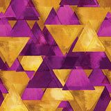 Raining Triangles Gold/Fuchsia