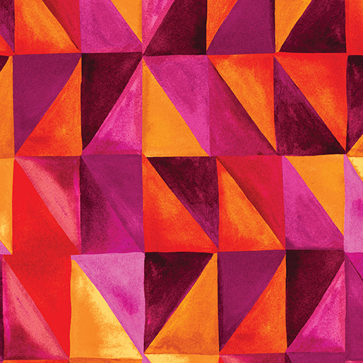 Geo Rectangles Orange/Pink