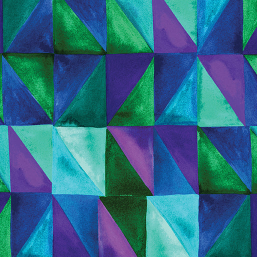 Geo Rectangles Teal/Multi