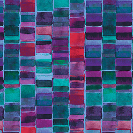 Square Expression Teal/Multi