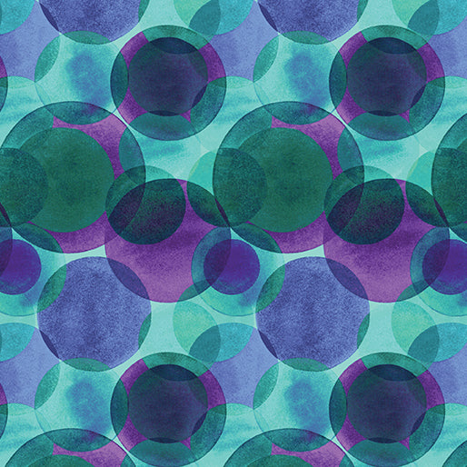 Sm.Watercolor Circles TealMult