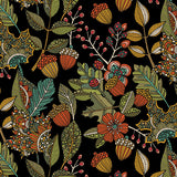 Pumpkin &Spice Leaf Medley Blk