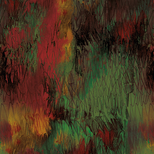 Colored Glass Green/Orange