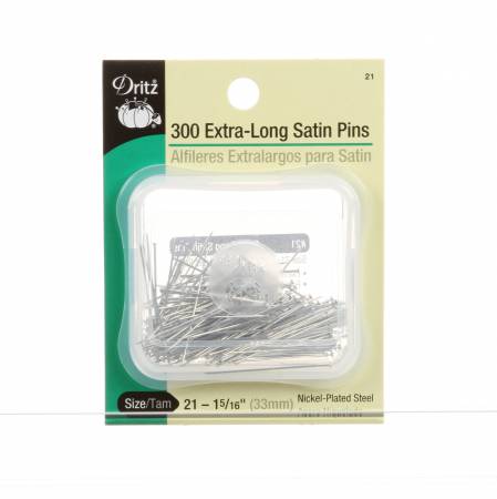 Satin Fine Extra Long Pin Size 21 - 1-5/16in 300ct