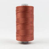 Konfetti Solid 50wt Cotton Thread 1000m Drab Rose