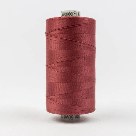 Konfetti Solid 50wt Cotton Thread 1000m Dark Rose