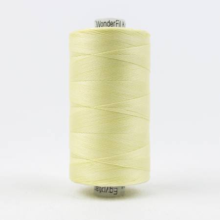 Konfetti Solid 50wt Cotton Thread 1000m Pale Yellow