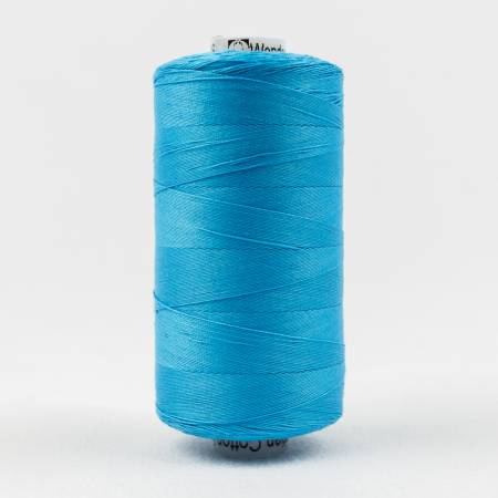 Konfetti Solid 50wt Cotton Thread 1000m Peacock Blue