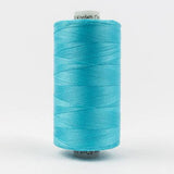 Konfetti Solid 50wt Cotton Thread 1000m Med Peacock Blue