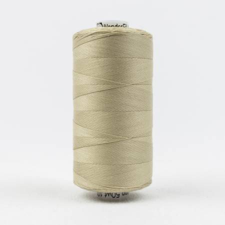 Konfetti Solid 50wt Cotton Thread 1000m Tan