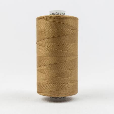 Konfetti Solid 50wt Cotton Thread 1000m Warm Brown