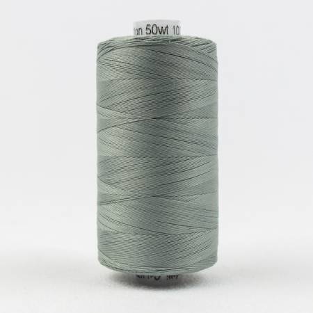 Konfetti Solid 50wt Cotton Thread 1000m Light Grey