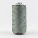 Konfetti Solid 50wt Cotton Thread 1000m Light Grey