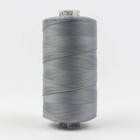 Konfetti Solid 50wt Cotton Thread 1000m Medium Grey