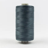 Konfetti Solid 50wt Cotton Thread 1000m Blue/Grey