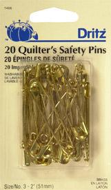 Safety Pins Sz3 20ct Brass 1466 Dritz#6