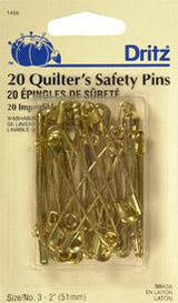Safety Pins Sz3 20ct Brass 1466 Dritz#6