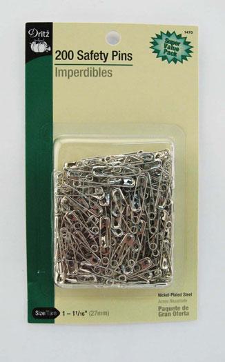 Safety Pins sz2 200ct Nickle 1471 Dritz#3