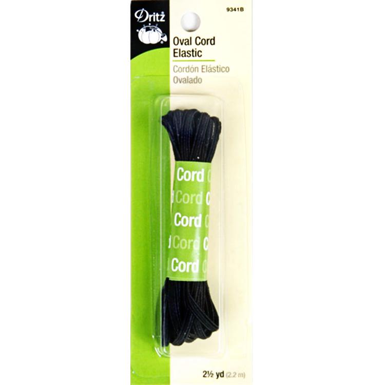 Oval Cord Elastic  Black 9341B Dritz#4