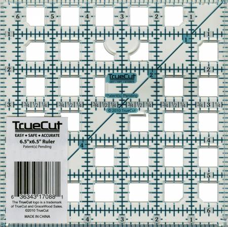 TrueCut Ruler 6-1/2in Square