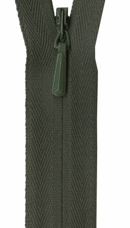 Unique Invisible Zipper Olive 9in