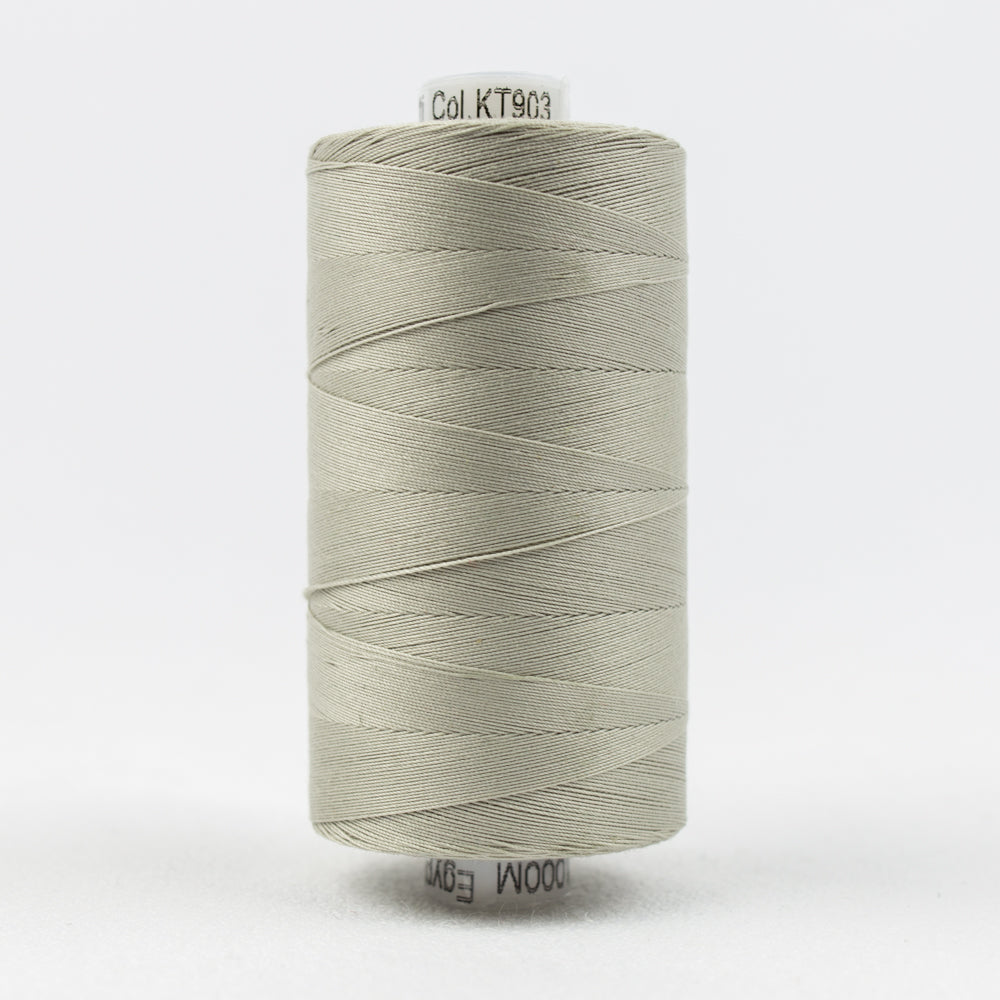 Konfetti Very Light Grey 50wt Double Gassed Egyptian Cotton Thread Solid Colors ...